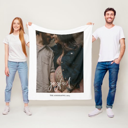 Freuen Sie sich auf modernes handgeschriebenes Scr Fleecedecke (Beispiel)