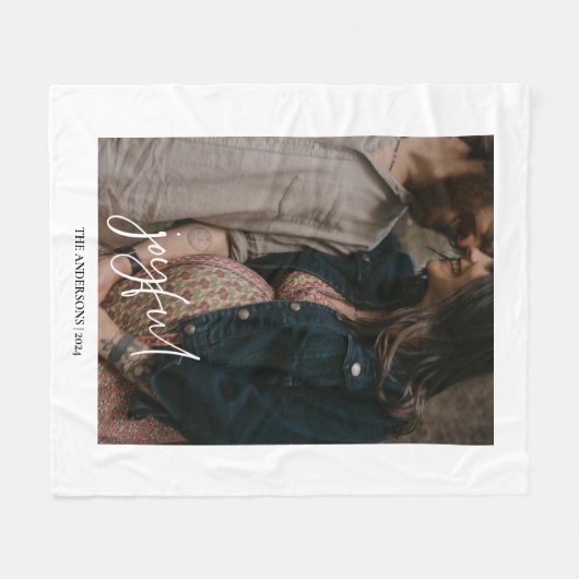 Freuen Sie sich auf modernes handgeschriebenes Scr Fleecedecke (Vorderseite (Horizontal))