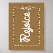 Freuen Sie sich auf neutrales Weihnachtsgebäck Poster (Vorne)