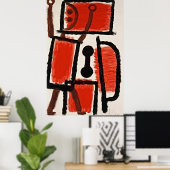 Freuen Sie sich auf Paul Klee Art Poster (Heimbüro)