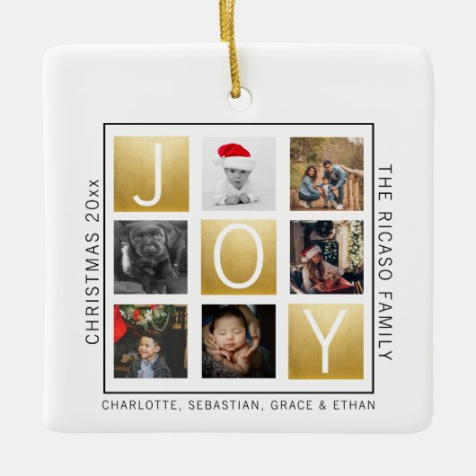 Freuen Sie sich auf Personalisiertes Foto Keramikornament (Vorderseite)