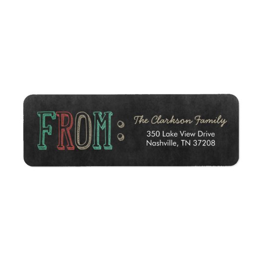 Freuen Sie sich auf Rücksendeadressen-Aufkleber zu (Vorne)