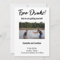 Freuen Sie sich auf sonnige Getränke Save the Date