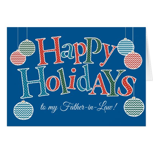 Freuen Sie sich auf Urlaub für Schwiegervater (Vorderseite (Horizontal))