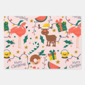 Freuen Sie sich auf Urlaub mit unserem festlichen  Geschenkpapier Set (Vorderseite 3)