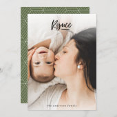 Freuen Sie sich auf Weihnachten Foto (Vorne/Hinten)