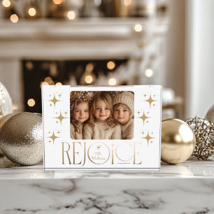 Freuen Sie sich auf Weihnachten Foto Block