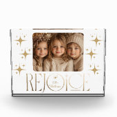 Freuen Sie sich auf Weihnachten Foto Block (Vorderseite)