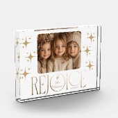 Freuen Sie sich auf Weihnachten Foto Block (Links)