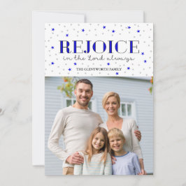 Freuen Sie sich auf Weihnachten Foto Flat Card in 