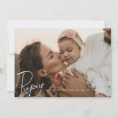 Freuen Sie sich auf Weihnachten Fotokarte Einfache (Vorderseite)