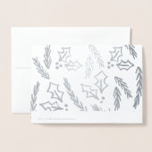 Freuen Sie sich auf Weihnachten im Foto Folienkarte (Rückseite mit Umschlag)