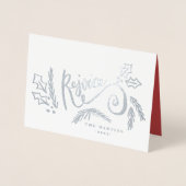 Freuen Sie sich auf Weihnachten im Foto Folienkarte (Vorderseite)