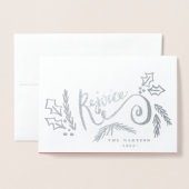 Freuen Sie sich auf Weihnachten im Foto Folienkarte (Vorderseite mit Umschlag)