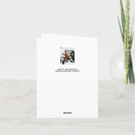 Freuen Sie sich auf Weihnachten Neue Jahre Pandas (Rückseite)