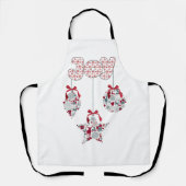 Freuen Sie sich auf Weihnachten und Baubles Schürze (Vorderseite)