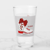 Freuen Sie sich auf Weihnachtseis-Skate Pint Soda Glas (Rückseite)