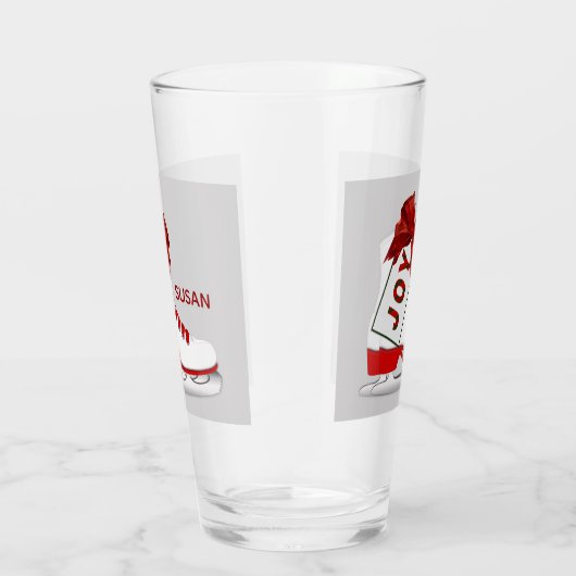 Freuen Sie sich auf Weihnachtseis-Skate Pint Soda  Glas (Rechts)