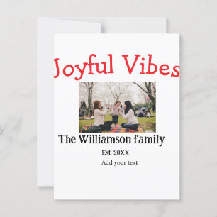Freuen Sie sich auf Weihnachtsfeiertage Familienge Postkarte