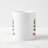 Freuen Sie sich auf Weihnachtsschmuck Jumbo-Tasse (Vorderseite)