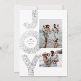 Freuen Sie sich auf zwei Foto Weihnachten Imitate