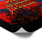 Freuen Sie sich, beten, danken Poster (Ecke)