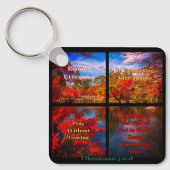 Freuen Sie sich, beten, danken Schlüsselanhänger (Vorderseite)