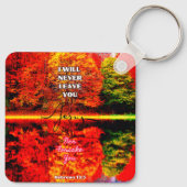 Freuen Sie sich, beten, danken Schlüsselanhänger (Rückseite)