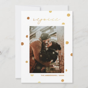 Freuen Sie sich. Goldpolka macht Weihnachten