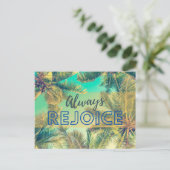 Freuen Sie sich immer auf die Förderung von Green  Postkarte (Stehend Vorderseite)