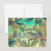 Freuen Sie sich immer auf die Förderung von Green  Postkarte (Vorne/Hinten)