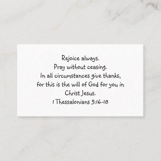 Freuen Sie sich immer auf Standard, 3,5" x 2,0" Vi Visitenkarte (Vorderseite)