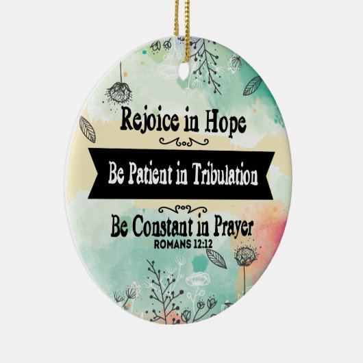 Freuen Sie sich in der Hoffnungs-Verzierung Keramik Ornament (Rechts)