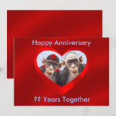 FREUEN SIE SICH JAHRESTAG ?? JAHRE GEMEINSAME EINL EINLADUNG (Vorne/Hinten)