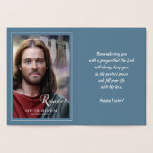 Freuen Sie sich. Jesus ist verschwiegen. Religiöse Folienkarte (Innenseite)