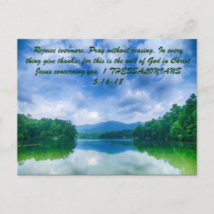 Freuen Sie sich noch mehr. Bete ohne aufzuhören! i Postkarte