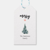 FREUEN SIE SICH! Personalisierter moderner Weihnac Geschenkanhänger (Vorderseite)