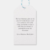 FREUEN SIE SICH! Personalisierter moderner Weihnac Geschenkanhänger (Rückseite)