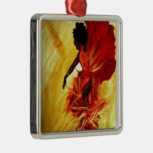 Freuen Sie sich Silbernes Ornament (Rechts)