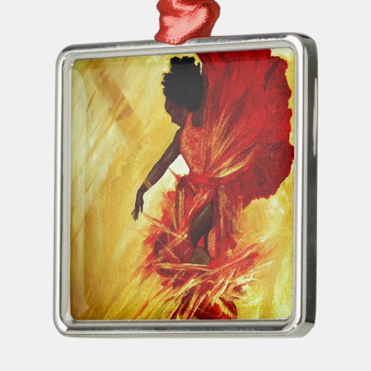 Freuen Sie sich Silbernes Ornament (Links)