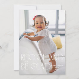 Freuen Sie sich und freuen Sie sich auf die Modern Feiertagskarte