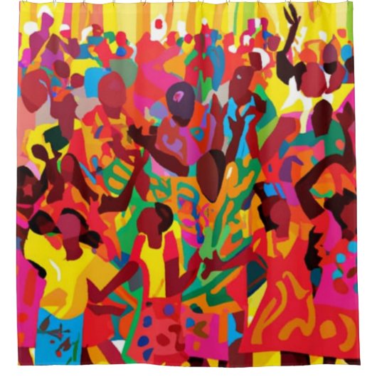 Freuen und fühlen Sie den Heiligen Geist Duschvorhang (Vorderseite)