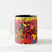 Freuen und fühlen Sie den Heiligen Geist Zweifarbige Tasse (Vorderseite Links)