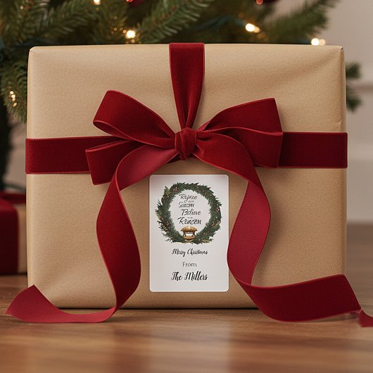 Freuen und glauben, Krippe personalisiert Post-it Klebezettel