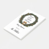 Freuen und glauben, Krippe personalisiert Post-it Klebezettel (angewinkelt)