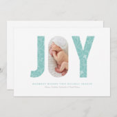 Freuen Wirbel | Light Blue Feiertagskarte (Vorne/Hinten)