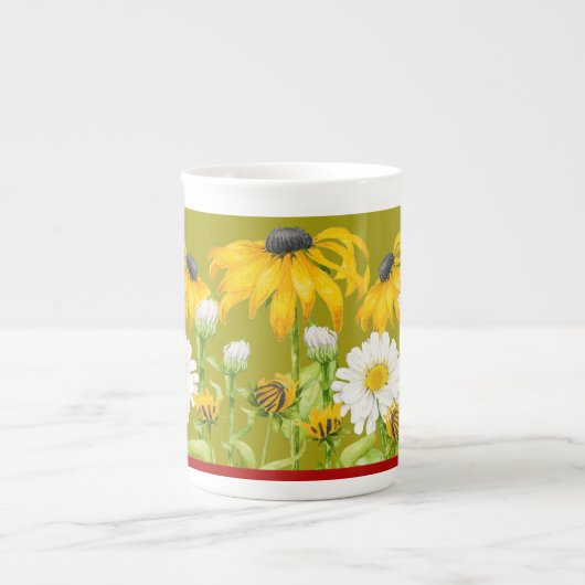 Freuer Sommer auf einer Knochen-China-Tasse Porzellantasse (Vorderseite)