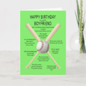 Freund, Baseballwitze zum Geburtstag Karte (Vorderseite)