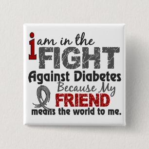 Freund bedeutet Welt zu mir Diabetes Button