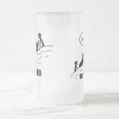 Freund/bester Freund-Tasse Mattglas Bierglas (Mittel)